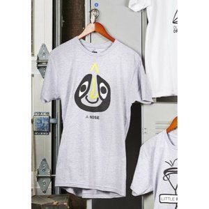 A Mask Designer Tee Shirt by AbstractBasics • Gray • Large • Cotton